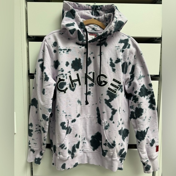 CHNGE Violet Cookies & Cream 100% Organic Cotton University Hoodie Size Medium - Picture 3 of 8